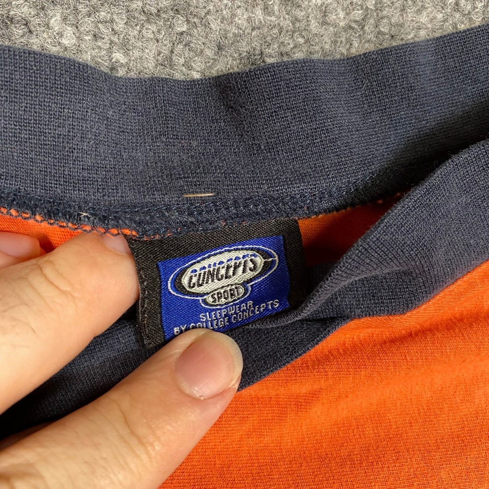 Auburn Tigers Concepts Sport Sleep Shirt Navy Orange 3/4 Sleeve Loungewear L - Picture 5 of 6